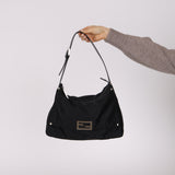 Fendi Black Micro Zucchino XL Zip Mamma Forever