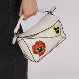 Limited Edition Loewe x Joe Brainard 10th Anniversary Pansies Small Puzzle Bag