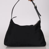Fendi Black Micro Zucchino XL Zip Mamma Forever