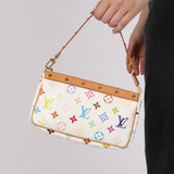 Limited Edition Louis Vuitton x Takashi Murakami Blanc Multicolor Pochette