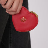 Loewe Cherry Goatskin Heart Coin Purse