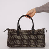Fendi Zucchino East-West Boston Bag