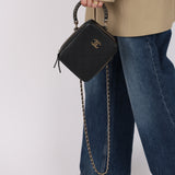 Limited Edition Chanel 2020 Calfskin Stitched Cup Of Tea Handle Bag