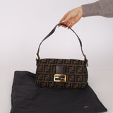 Rare Fendi Zucca Baguette GHW