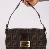 Rare Fendi Zucca Baguette GHW