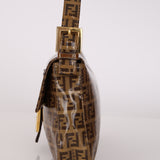 Fendi Zucchino Coated Canvas Baguette Bag