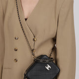 Limited Edition Chanel 2020 Calfskin Stitched Cup Of Tea Handle Bag