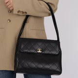 Chanel 1997 Lambskin Shoulder Kelly Bag 24K GP