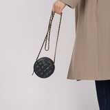 Chanel 2019 Iridescent Caviar Round Clutch on Chain