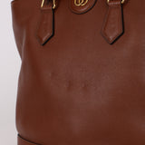 Gucci Calfskin Bamboo Medium Diana Round Tote