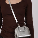 Louis Vuitton Metallic Silver Epi Alma BB