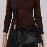 Rare Loewe Black Laced Medium Puzzle Bag