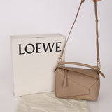 Loewe Taupe Small Puzzle Edge Bag