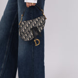 Dior 2018 Oblique Mini Saddle Bag w/ Strap