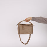 Loewe Taupe Small Puzzle Edge Bag