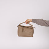 Loewe Taupe Small Puzzle Edge Bag