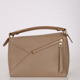 Loewe Taupe Small Puzzle Edge Bag