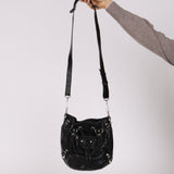 Balenciaga 2013 Black Arena Giant 12 Pompom Small Bucket Bag