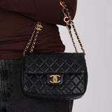 Chanel 2021 Calfskin Small Miss Coco Hearts Square Flap Bag