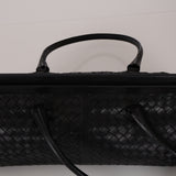 Bottega Veneta Black Intrecciato East West Frame Bag