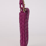 Bottega Veneta Magenta Intrecciato Phone Pouch