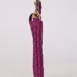 Bottega Veneta Magenta Intrecciato Phone Pouch