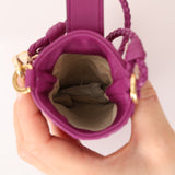 Bottega Veneta Magenta Intrecciato Phone Pouch
