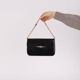 Celine Boxcalf Triomphe Chain Shoulder Bag