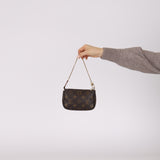 Louis Vuitton 2012 Monogram Chain Mini Pochette Bag