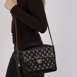 Chanel 1995 Lambskin Front Pocket Camera Bag 24K GP