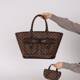 Louis Vuitton Damier Ebene Manosque Bag and Louis Vuitton Mini Bag