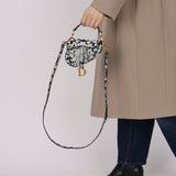 Ultra-Rare Dior 2022 Beaded Micro Saddle with Strap