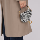 Ultra-Rare Dior 2022 Beaded Micro Saddle with Strap