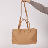 Chanel 2005 Beige Executive Cerf Medium Tote 24K GP