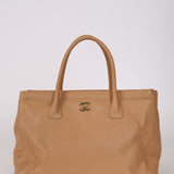 Chanel 2005 Beige Executive Cerf Medium Tote 24K GP