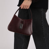 Gucci Chocolate Calfskin Small Whipstitch Bag