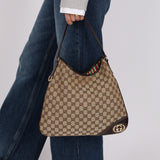 Gucci GG Canvas New Britt Hobo