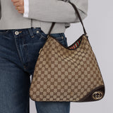 Gucci GG Canvas New Britt Hobo