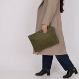 Bottega Veneta Olive Intrecciato A3 Portfolio