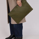 Bottega Veneta Olive Intrecciato A3 Portfolio