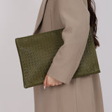 Bottega Veneta Olive Intrecciato A3 Portfolio