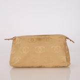 Chanel 2004 Beige Calfskin Bowling Bag with Pouch