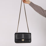 Chanel 1992 Caviar Mademoiselle Medium Flap Bag 24K GP