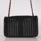 Chanel 1992 Caviar Mademoiselle Medium Flap Bag 24K GP