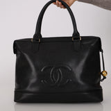 Chanel 1995 Caviar Double-Sided Pocket Tote Bag 24K GP