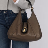 Loewe Leather Carrie Padlock Hobo