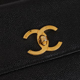 Chanel 1995 Caviar Double-Sided Pocket Tote Bag 24K GP