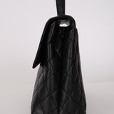 Chanel 2002 Caviar Quilted Turnlock Kelly 24K GP