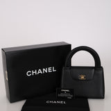 Rare Chanel 1998 Caviar Small Shopper Kelly 24K GP