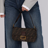 Ultra-Rare Fendi Zucca Baguette Bag GHW